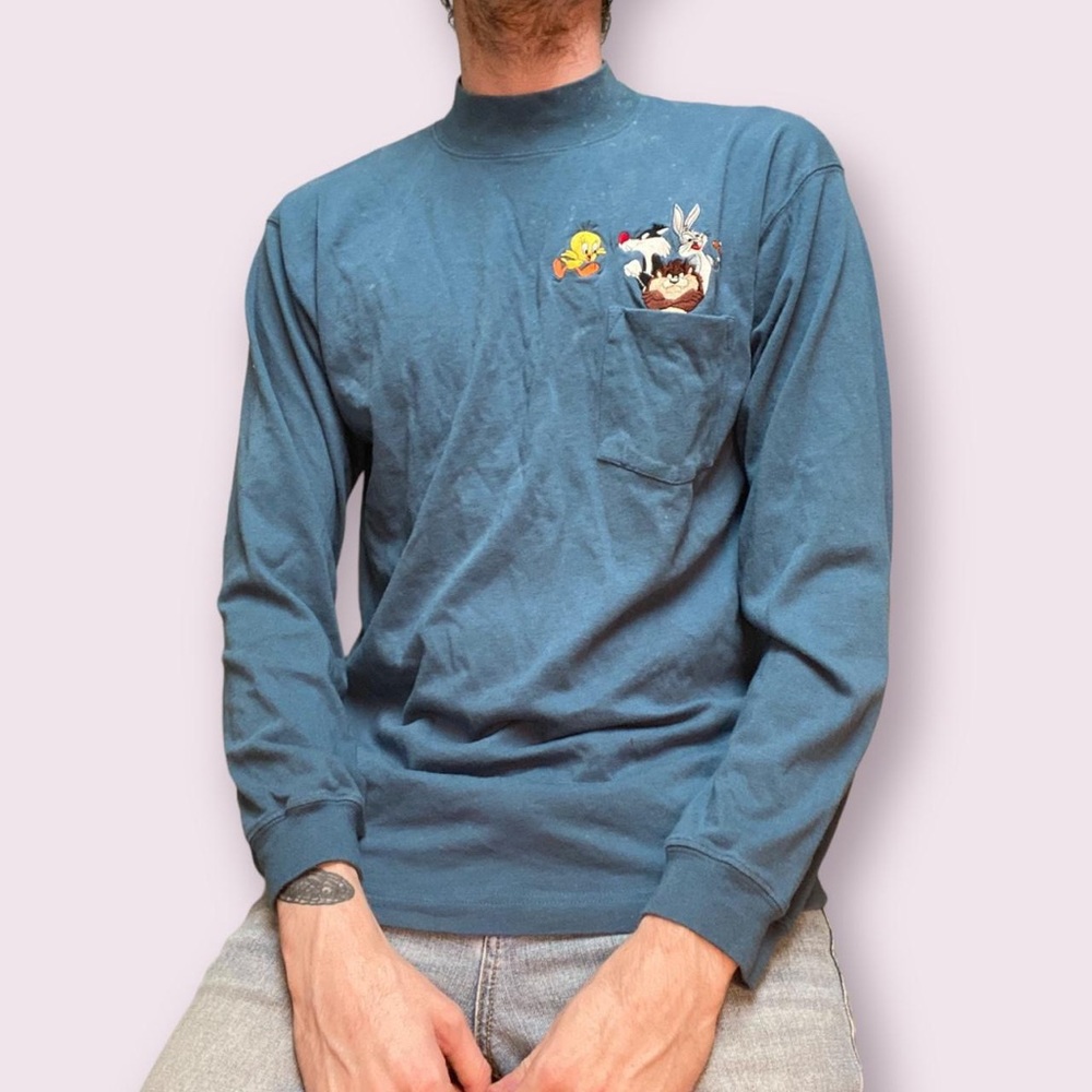 Vintage 90s looney tunes long sleeve turtleneck